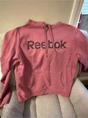 Reebok Mauve Pullover Hoodie with Logo